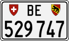 License plate of Switzerland, Cars