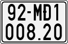License plate of Vietnam, Specialty plates