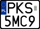 License plates of Poland, Special vehicles and motorcycles