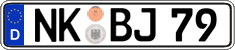 German license plate, Regular plates