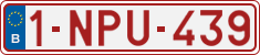 License plate of Belgium, Regular plates (2010)