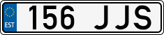 License plate of Estonia, Regular car plates