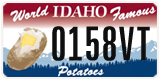 Idaho, Specialty plates