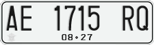 License plate of Indonesia, Regular plates