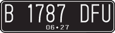 License plate of Indonesia, Regular plates