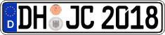German license plate, Regular plates