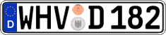 German license plate, Regular plates