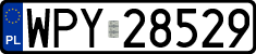 License plates of Poland, Regular car plates