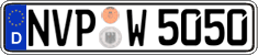 German license plate, Regular plates