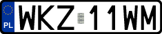 License plates of Poland, Regular car plates