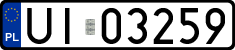 License plates of Poland, Military