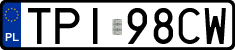License plates of Poland, Regular car plates