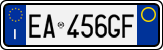 License plate of Italy, Cars (1994 year series)