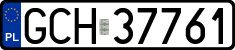 License plates of Poland, Regular car plates