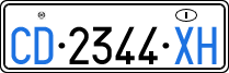License plate of Italy, Diplomatic