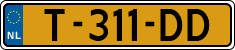 License plate of the Netherlands, Cars