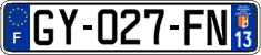 French license plate, SIV (ordinary)