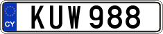 License plate of Cyprus, Regular plates