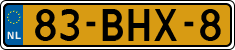 License plate of the Netherlands, Heavy Commercial Vehicles (1994 system)