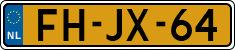License plate of the Netherlands, Cars