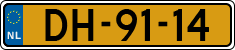 License plate of the Netherlands, Imported oldtimers (cars)