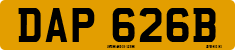 License plate of the United Kingdom, 1963 year system
