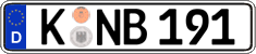 German license plate, Regular plates