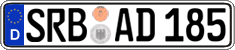 German license plate, Regular plates