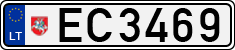 License plate of Lithuania, Electric vehicles