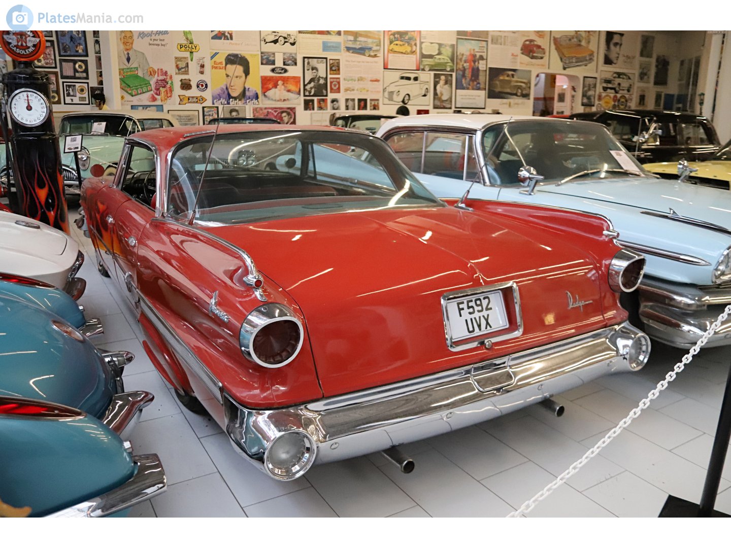 F592UVX, License plate without vehicle 