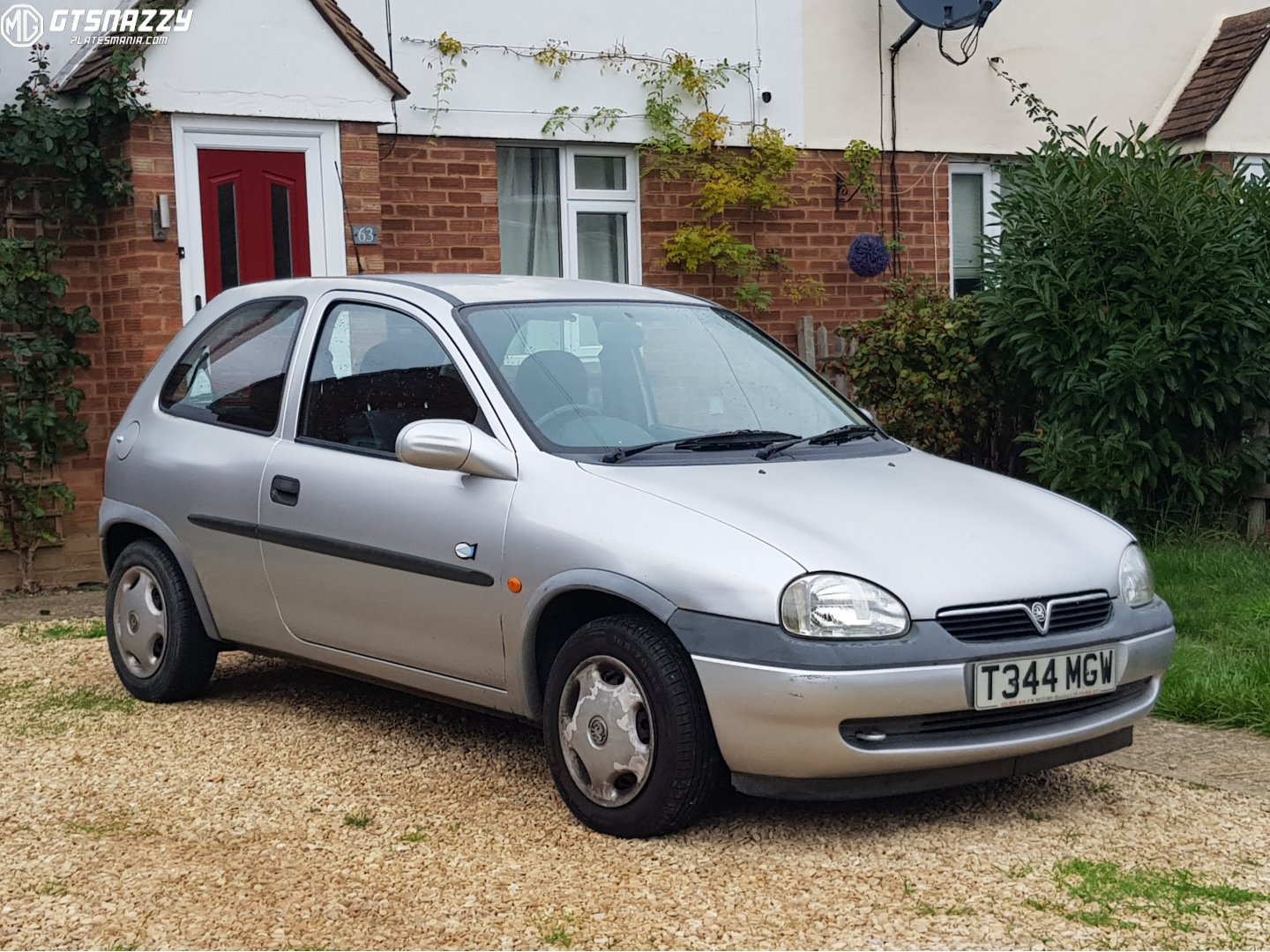 T344MGW, Vauxhall Corsa 1st gen 3-door Hatch (B; S93), 1993–2000