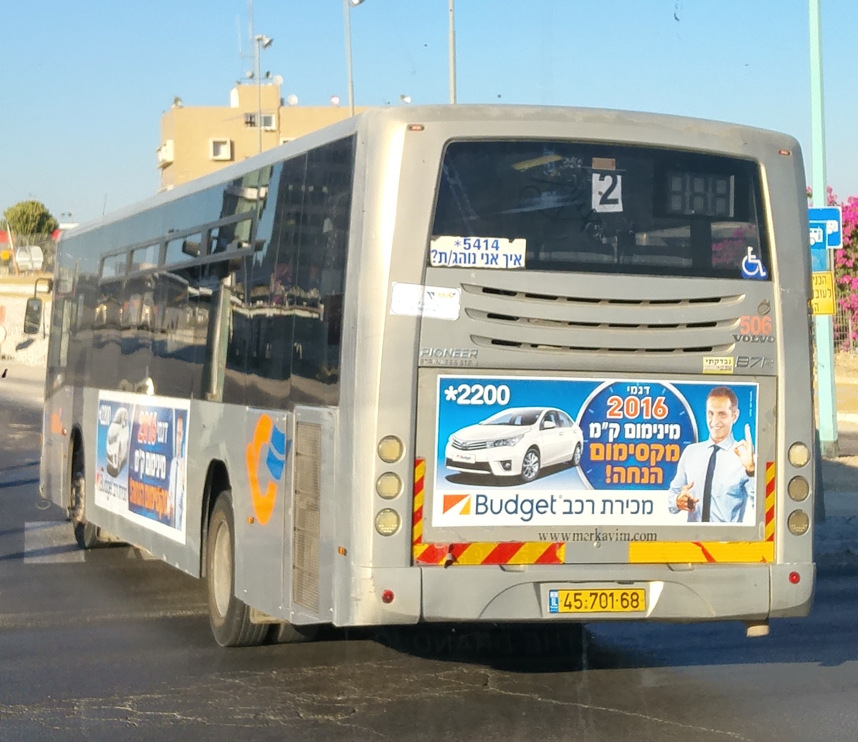 45-701-68, Merkavim Pioneer 3397 Pioneer (Volvo B7RLE 4x2)