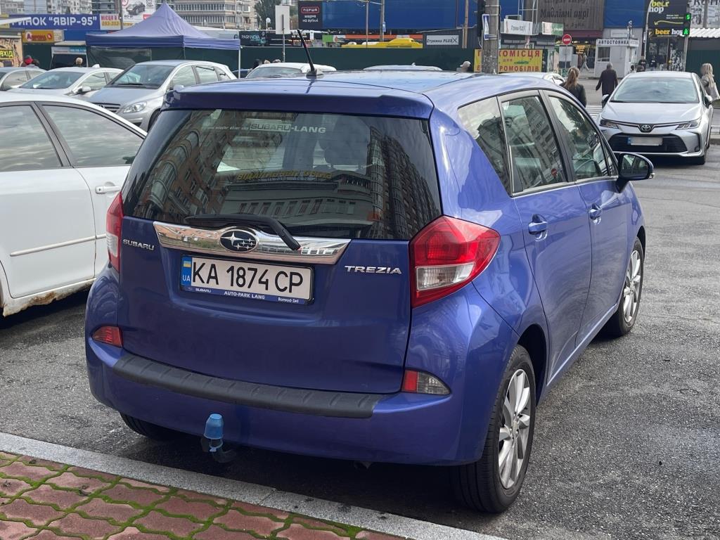 KA 1874 CP, Subaru Trezia 1st gen (XP120), 2011–2013