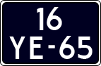 License plate of the Netherlands, Imported oldtimers (motorcycles)