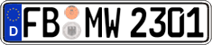 German license plate, Regular plates