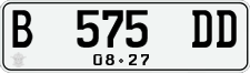 License plate of Indonesia, Regular plates