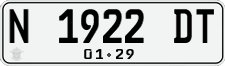 License plate of Indonesia, Regular plates