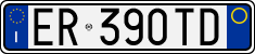 License plate of Italy, Cars (1994 year series)