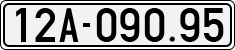 License plate of Vietnam, Cars