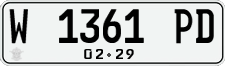 License plate of Indonesia, Regular plates