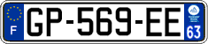 French license plate, SIV (ordinary)