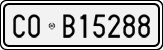 License plate of Italy, Cars (1927 year series)
