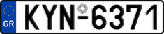 License plate of Greece, Cars