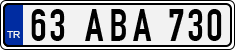 License plate of Turkey, Regular plates
