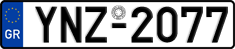 License plate of Greece, Cars