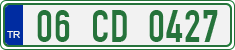 License plate of Turkey, Diplomatic