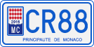 License plate of Monaco, Motorcycles