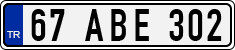License plate of Turkey, Regular plates