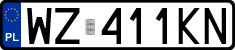 License plates of Poland, Regular car plates