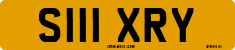 License plate of the United Kingdom, 1983 year system